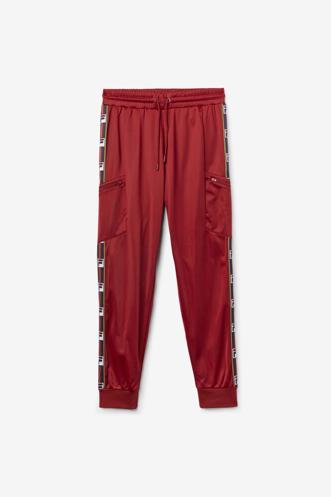 Pantaloni Fila Barbati Rosii Jaxson AXZH-93742